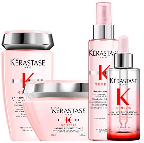 kérastase genesis bundle thick hair (shampoo 250 ml + maschera per capelli 200 ml + leave-in 150 ml + siero 90 ml)