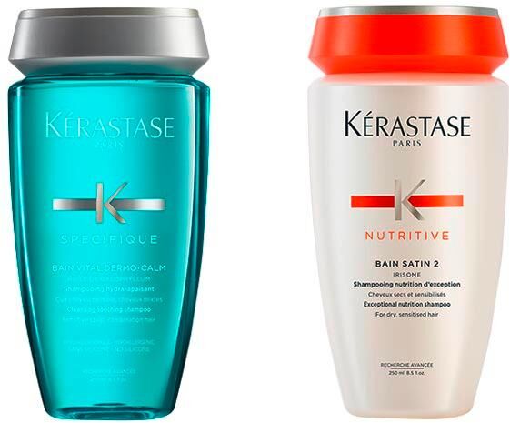 kérastase set normal/sensible head hair dry hair