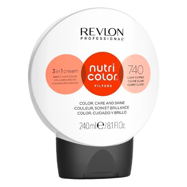 revlon professional nutri color sfera del filtro 740 biondo medio rame intensivo 240 ml