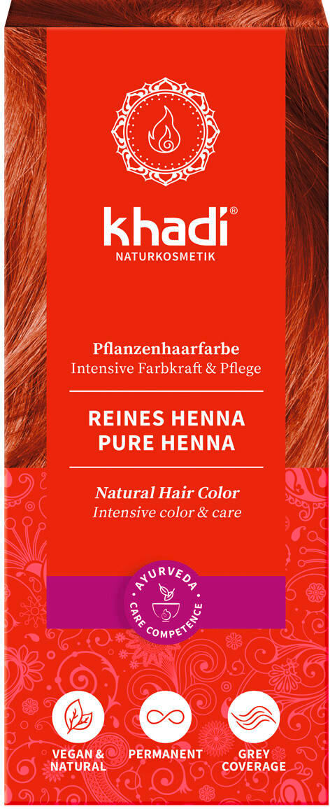 khadi colore dei capelli vegetale henné puro 100 g