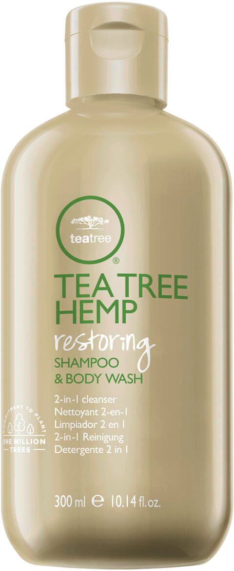 paul mitchell tea tree hemp restoring shampoo & body wash 300 ml