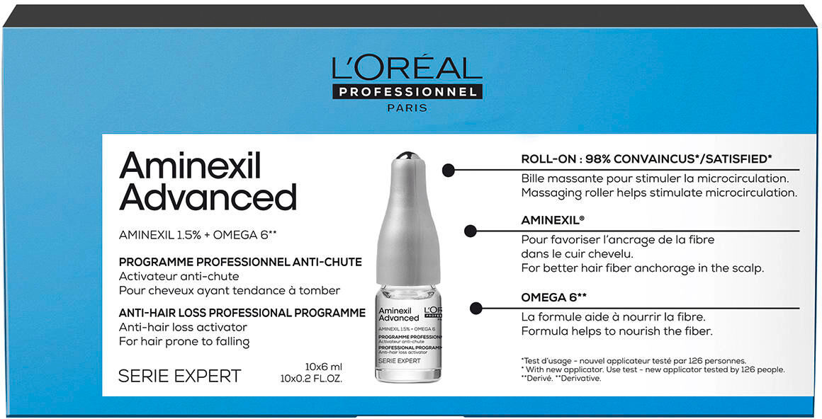 l'oréal professionnel paris serie expert aminexil advanced anti hair-loss activator treatment 10 x 6 ml