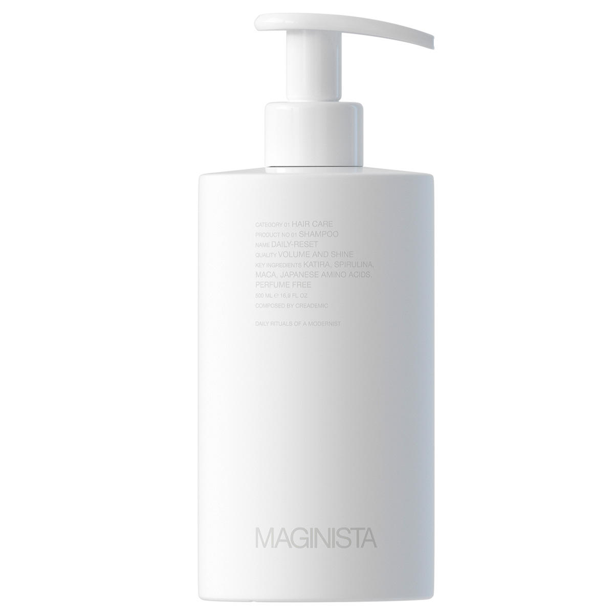 maginista daily-reset shampoo fragrance free 500 ml