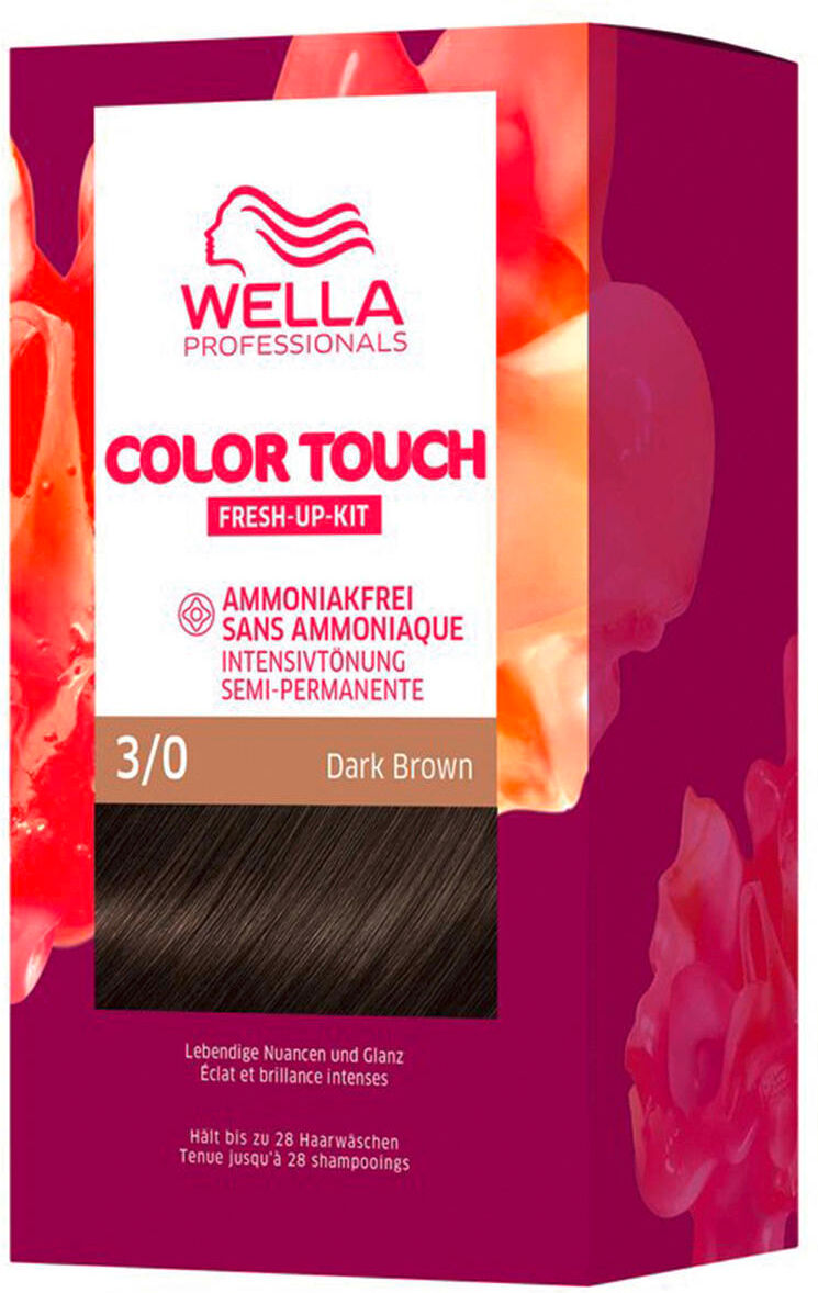 wella color touch fresh-up-kit 3/0 marrone scuro 130 ml