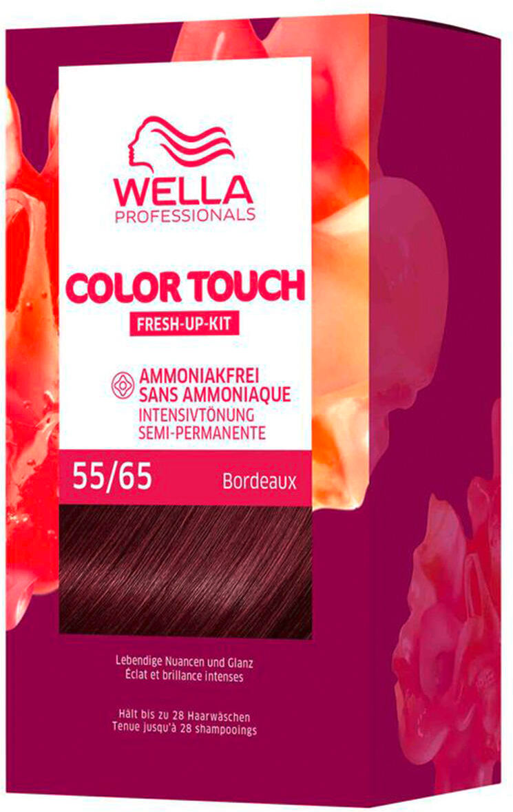 wella color touch fresh-up-kit 55/65 marrone chiaro intenso viola-mogano 130 ml