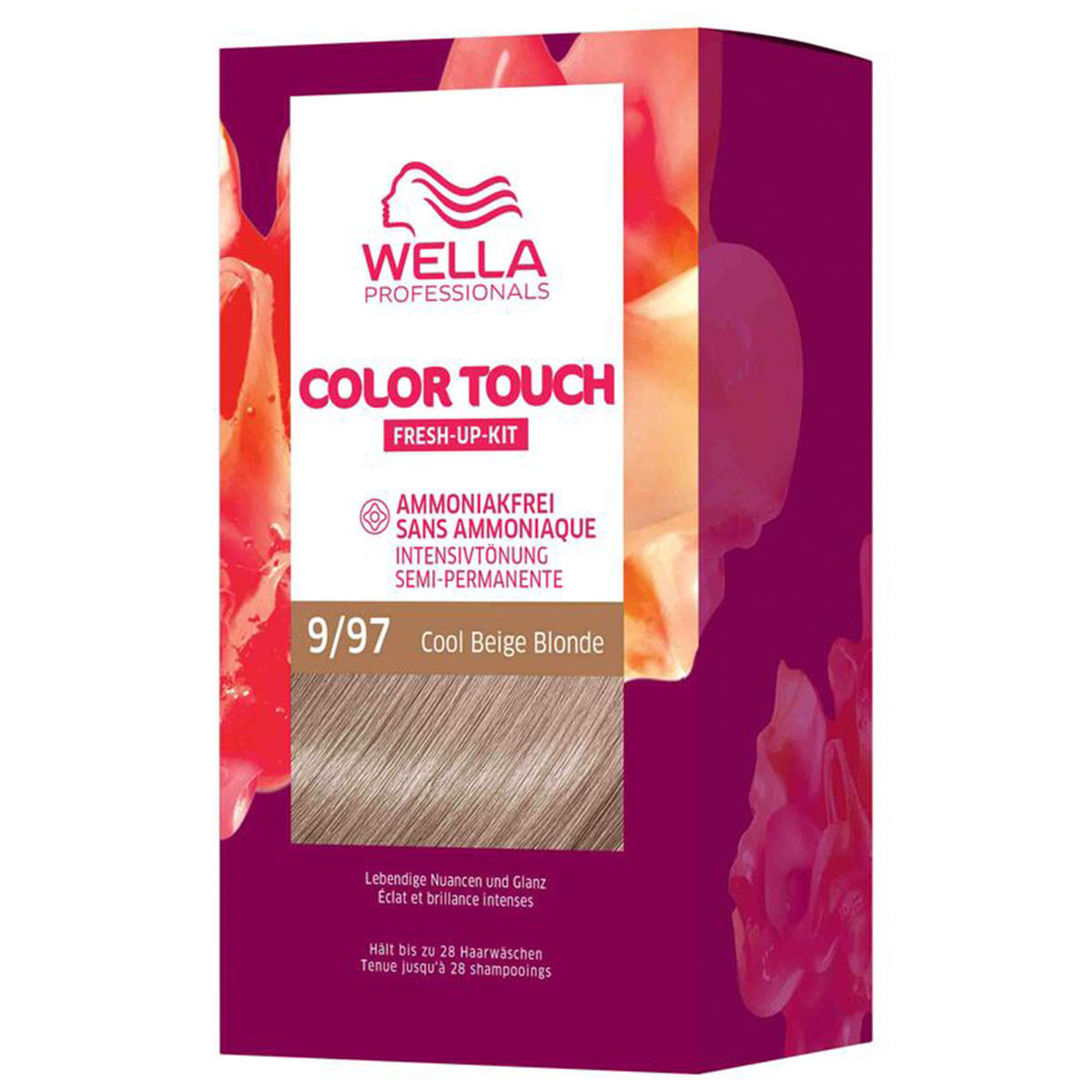 wella color touch fresh-up-kit 9/97 biondo chiaro cendré marrone 130 ml