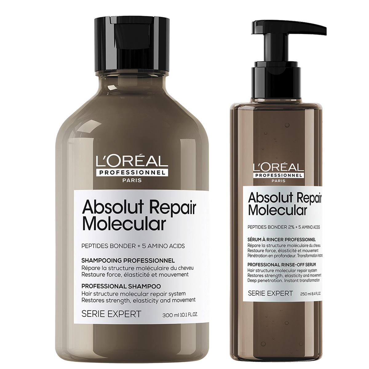 l'oréal professionnel paris serie expert absolut repair molecular set 1 shampoo + rinse off serum