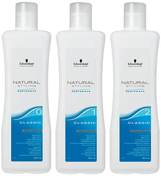 schwarzkopf professional natural styling hydrowave classic 2 - per capelli colorati, striati o porosi, 1000 ml