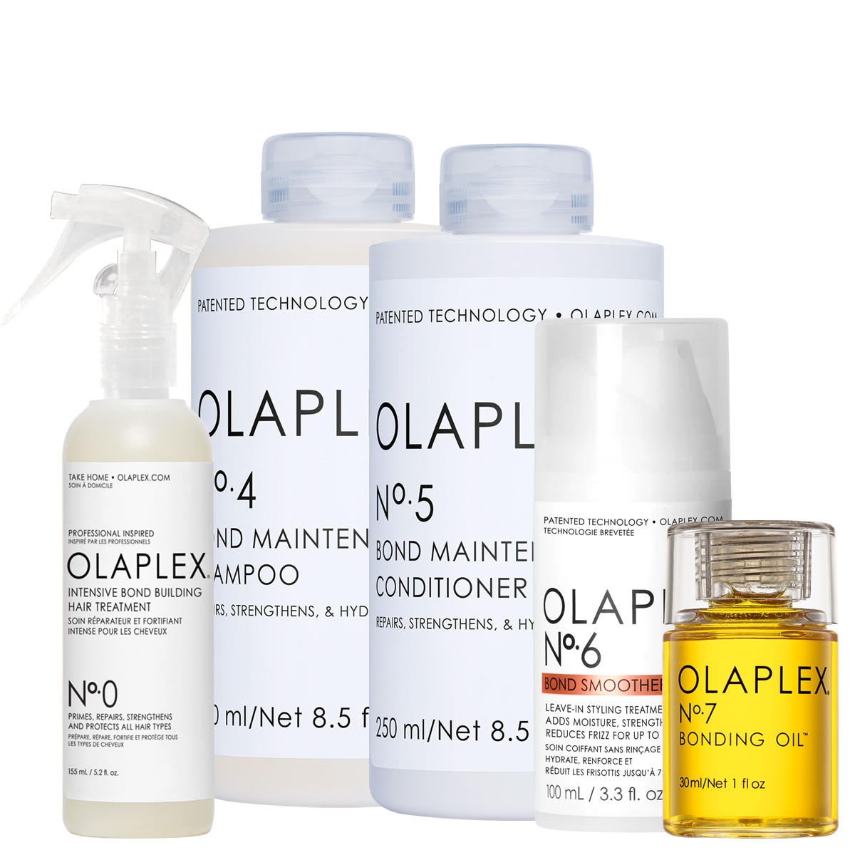 Olaplex Set All-in Care No. 0 + No. 4 + No. 5 + No. 6 + No. 7