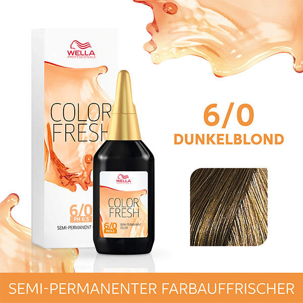 Wella Color Fresh pH 6.5 - Acid 6/0 Biondo scuro, 75 ml