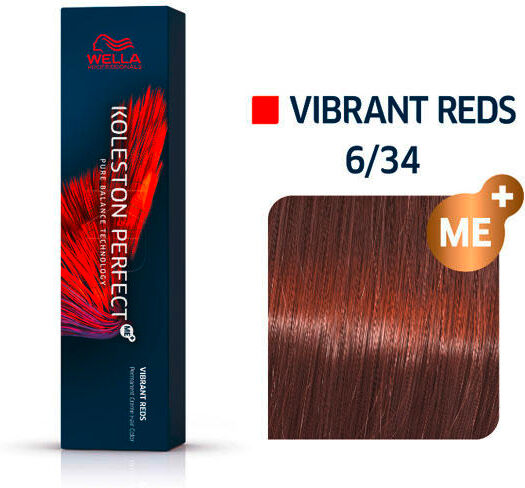 Wella Koleston Perfect Vibrant Reds 6/34 Biondo Scuro Oro Rosso, 60 ml