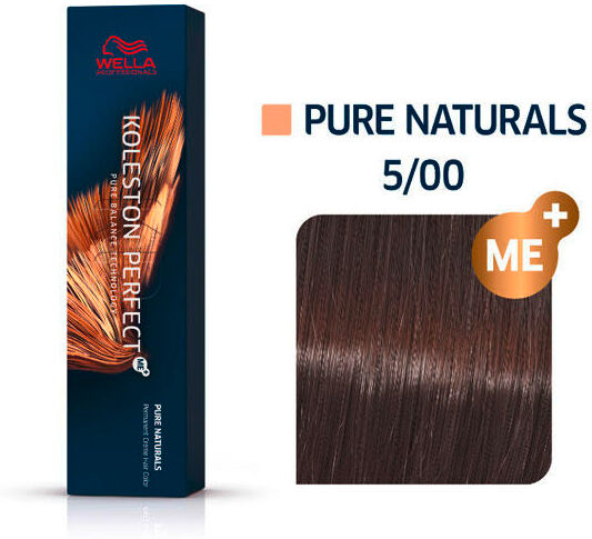 Wella Koleston Perfect ME+ Pure Naturals 5/00 Marrone chiaro naturale intensivo, 60 ml