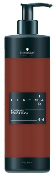 Schwarzkopf Professional Chroma ID Bonding Color Mask 4-6 Mittelbraun Schoko, 500 ml