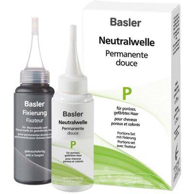 Ondulante Neutro Basler P per capelli porosi e colorati - Prodotto per permanente Ondulante Neutro Basler P per capelli porosi e colorati - Prodotto per permanente