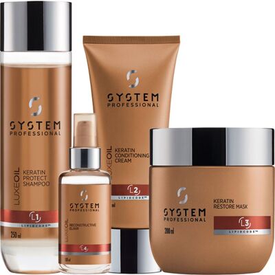 Set Luxeoil di System Professional - Kit Cura Capelli Variante 1 Set Luxeoil di System Professional - Kit Cura Capelli Variante 1