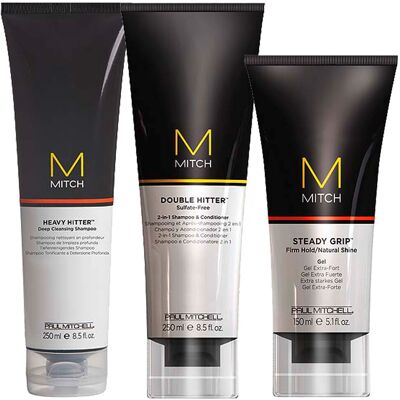 Paul Mitchell Mitch Heavy Hitter Double Hitter Steady Grip Gel - Set per capelli Paul Mitchell Mitch Heavy Hitter Double Hitter Steady Grip Gel - Set per capelli