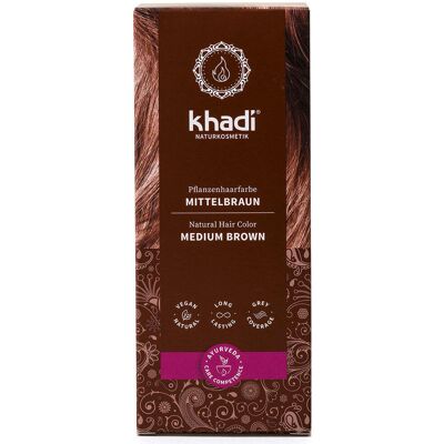 khadi Pianta colore dei capelli marrone medio 100 g khadi Pianta colore dei capelli marrone medio 100 g