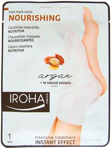 IROHA nature Maschera nutriente per i piedi all'argan 1 coppia