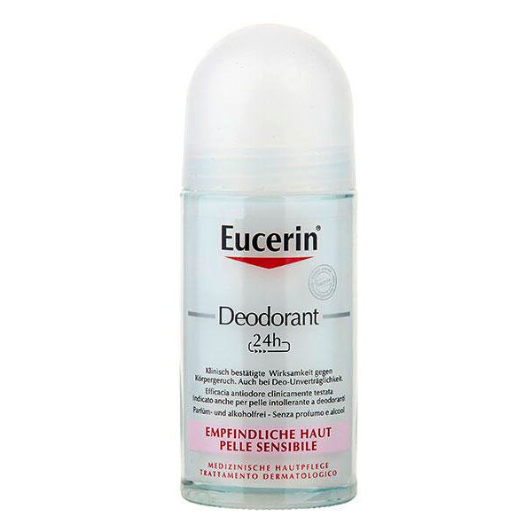 eucerin 24 h deodorante pelle sensibile roll-on 50 ml