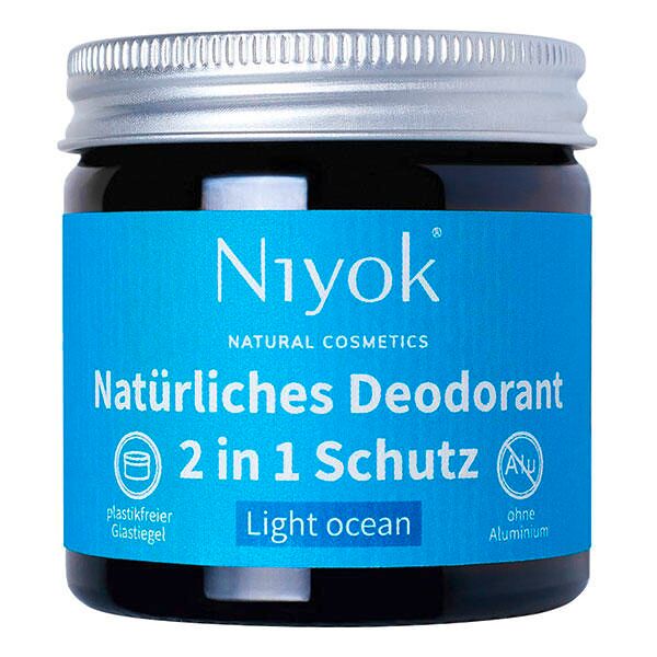 niyok 2 in 1 crema deodorante antitraspirante - oceano chiaro 40 ml