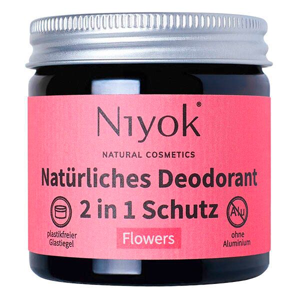 niyok 2 in 1 crema deodorante antitraspirante - fiori 40 ml