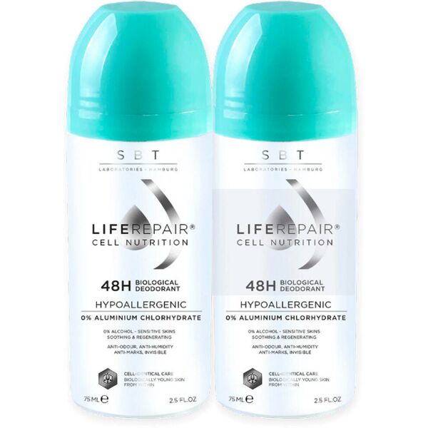 sbt liferepair cell biological 48h roll-on deodorant 2 x 75 ml