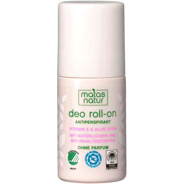 matas natur deo roll-on con aloe vera biologica e vitamina e 50 ml