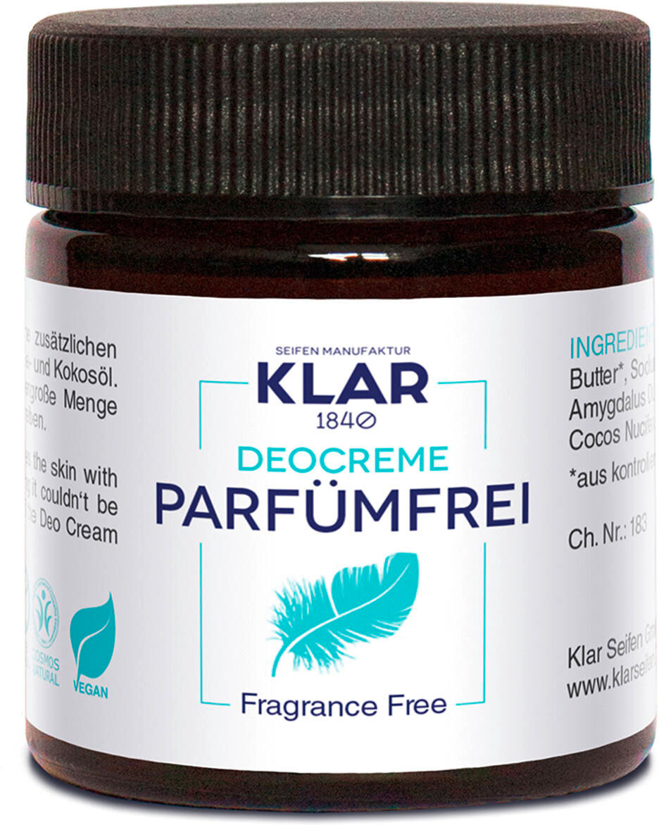 klar crema deodorante senza profumo 30 ml