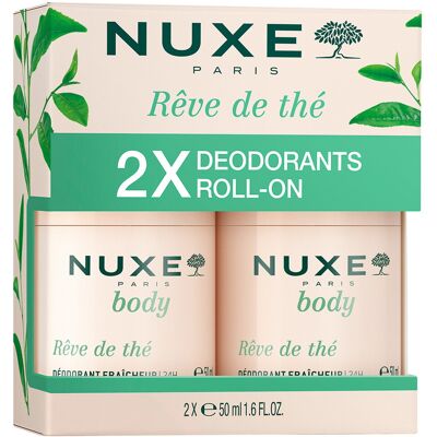 Nuxe Reve De Thé Deodorante Freschezza 24H Roll-On Duo Nuxe Reve De Thé Deodorante Freschezza 24H Roll-On Duo