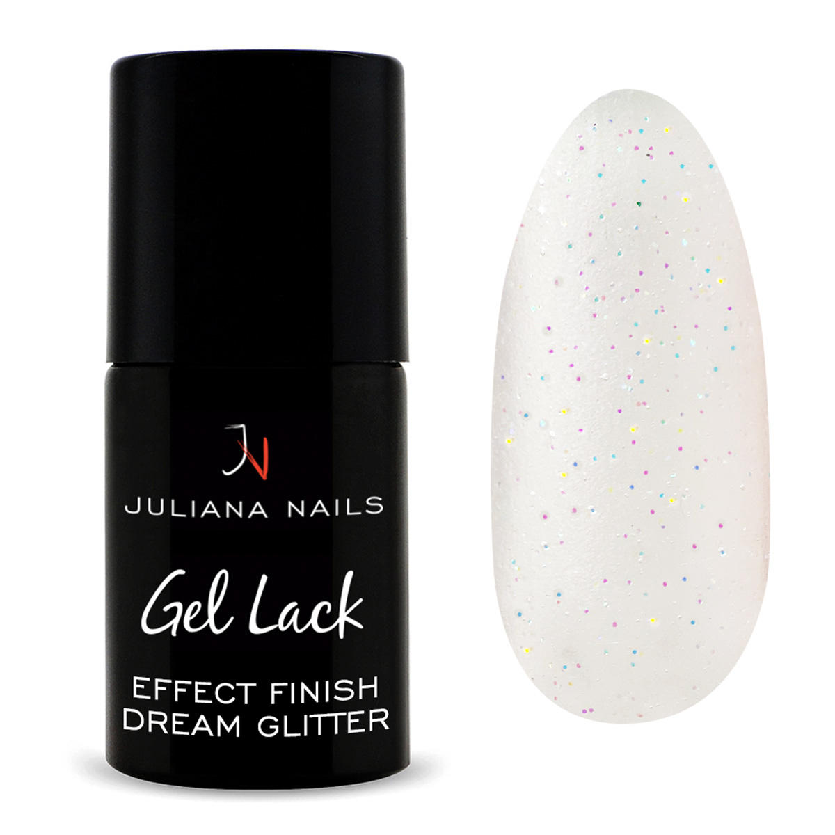 juliana nails gel lack effect finish dream glitter 6 ml brillantini da sogno