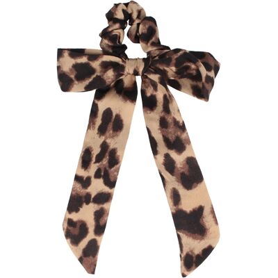 Solida Scrunchie in fantasia leo con fiocco Solida Scrunchie in fantasia leo con fiocco