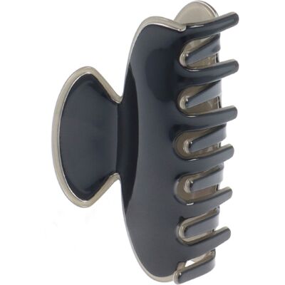 Solida Fermaglio per capelli nero/beige grande lucido Solida Fermaglio per capelli nero/beige grande lucido