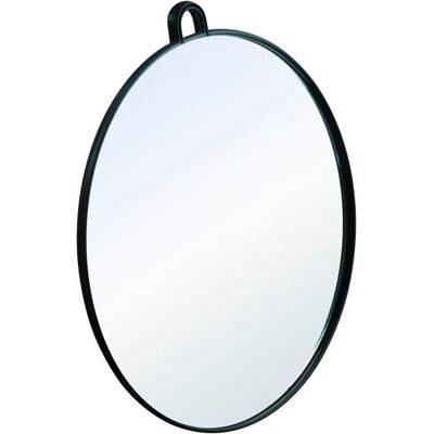 Specchio da Mano Nero - 27cm - Manico & Anello - Specchio Portatile Specchio da Mano Nero - 27cm - Manico & Anello - Specchio Portatile