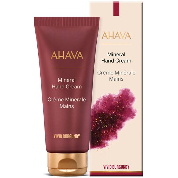 ahava vivid burgundy mineral hand cream 100 ml