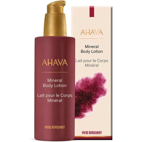 ahava vivid burgundy mineral body lotion 250 ml