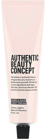 authentic beauty concept hand & hair light cream 75 ml