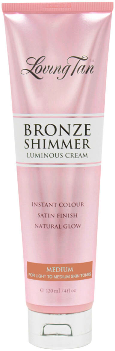 loving tan bronze shimmer luminous cream medium 120 ml