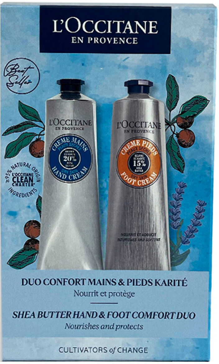 l'occitane duo lenitivo per mani e piedi 2 x 150 ml