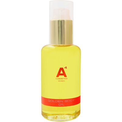 A4 Cosmetics Olio Corpo Dorato - 100ml Olio vegetale per pelle secca A4 Cosmetics Olio Corpo Dorato - 100ml Olio vegetale per pelle secca