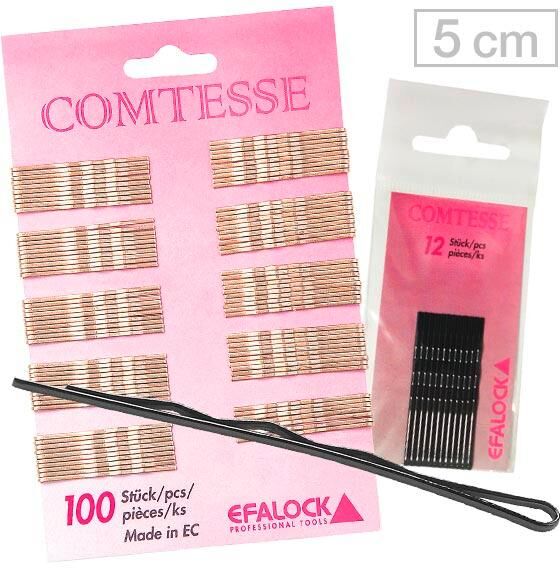 efalock comtesse clip di capelli braun, 500 g marrone