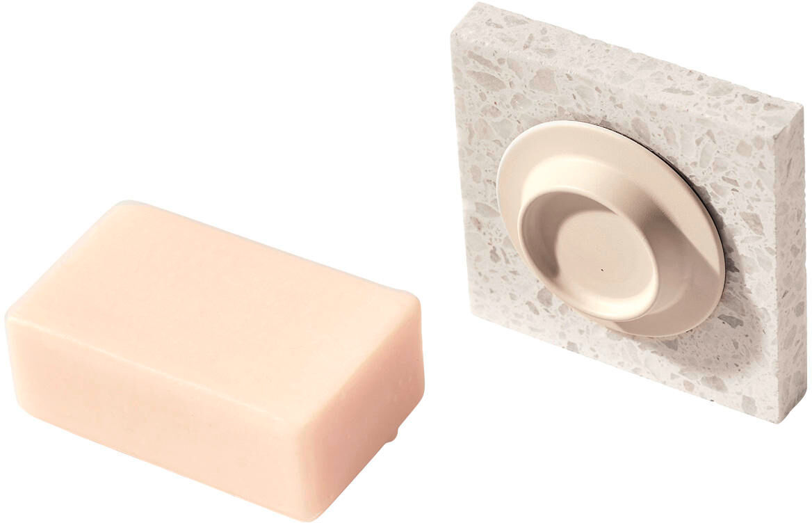 soapi porta sapone magnetico bianco crema