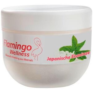 Flamingo Wellness Scrub doccia sale marino Menta giapponese di ghiaccio, latta 350 g