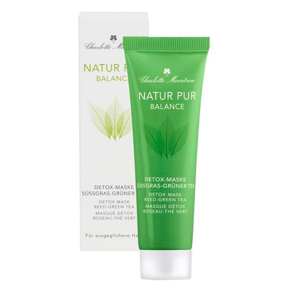 charlotte meentzen natur pur balance maschera disintossicante al tè verde dell'erba dolce 30 ml