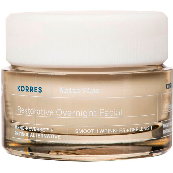 korres white pine meno reverse™ restorative overnight facial 40 ml