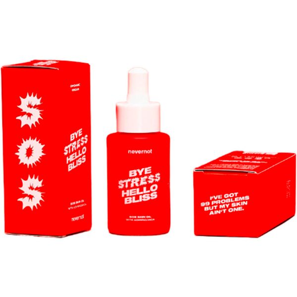 nevernot bye stress hello bliss sos skin oil 30 ml