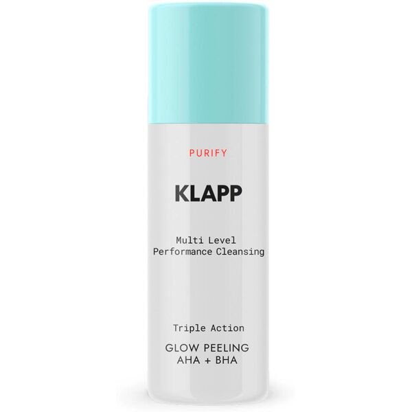 klapp multi level performance cleansing triple action glow peeling aha + bha 30 ml