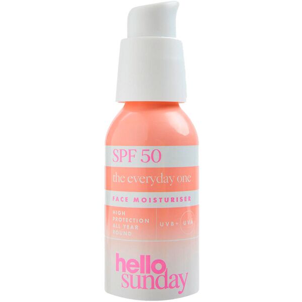 hello sunday the everyday one face moisturiser spf 50 50 ml