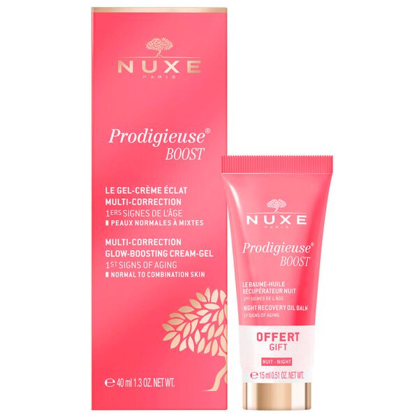 nuxe prodigieuse boost cream-gel and oil balm set