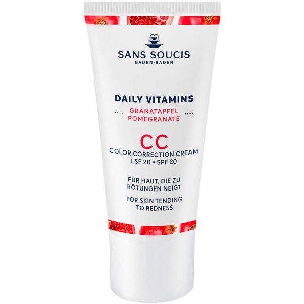 sans soucis daily vitamins cc crema correttiva del colore spf 20 anti-rossore 30 ml