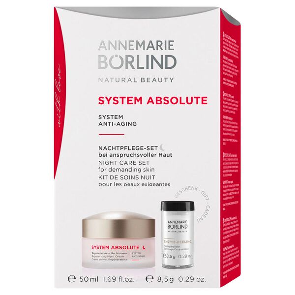 annemarie bÖrlind system absolute system anti-aging set per la cura della notte